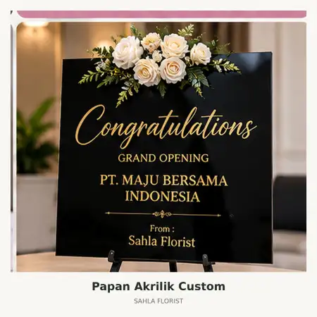 Papan Bunga Akrilik Pejaten